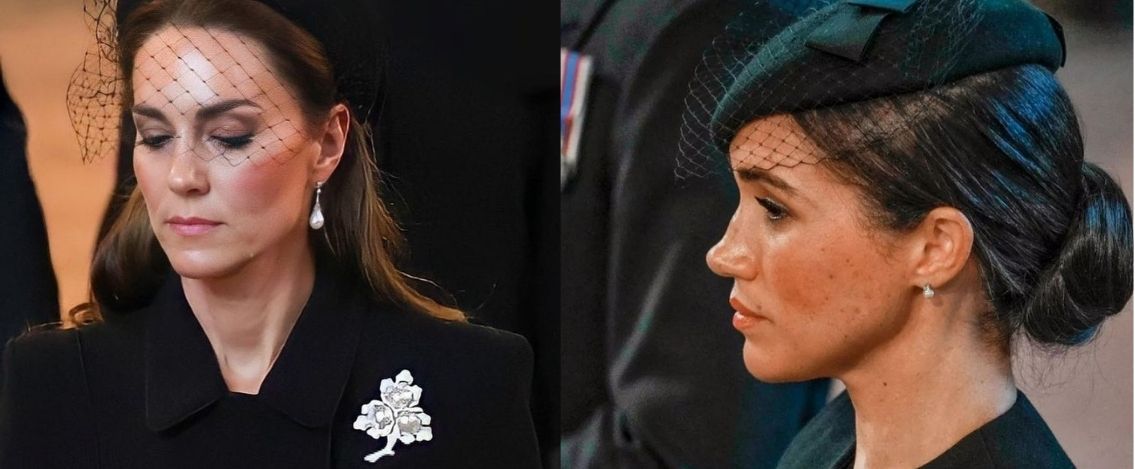 L'omaggio di Kate e Meghan alla regina attraverso i gioielli