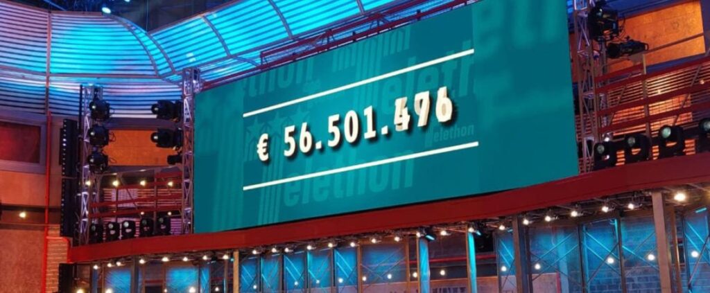 Fondazione Telethon chiude l’anno con una raccolta fondi di oltre 56 milioni