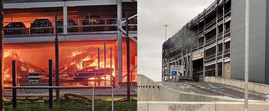Londra, vasto incendio all'aeroporto di Luton. Si contano diversi feriti