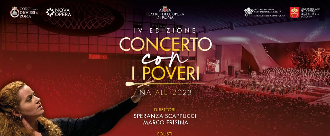 Vaticano, Concerto per i poveri e con i poveri, venerdì 15 Dicembre 2023