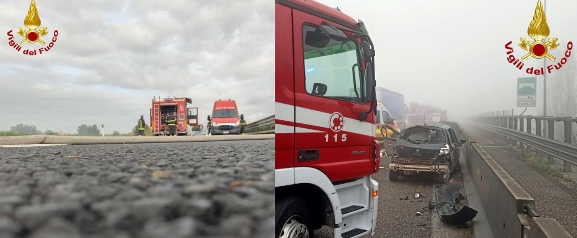 Incidente mortale in A1 a Piacenza due morti e sei feriti