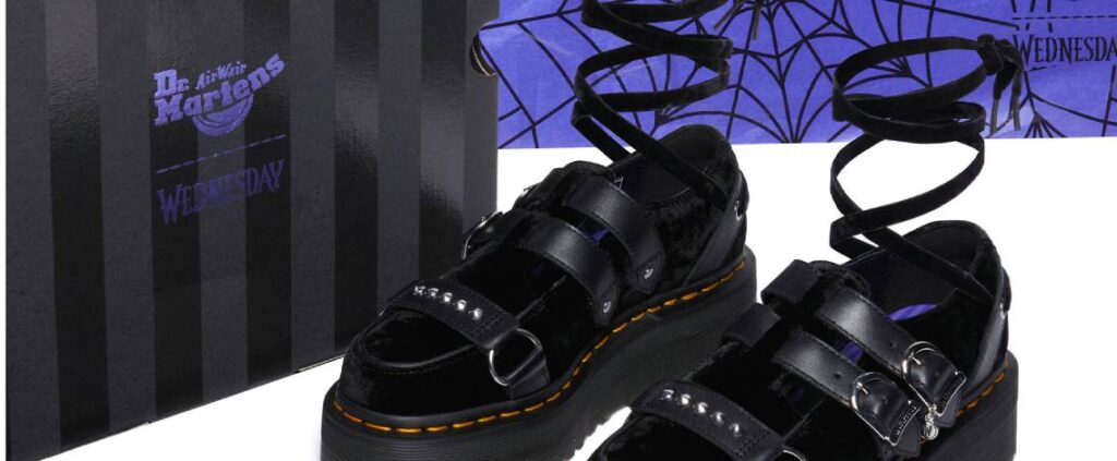 Dr. Martens x Wednesday: la nuova collezione basata sul celebre personaggio